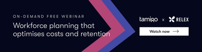 Graphic advertising tamigo's workforce planning webinar